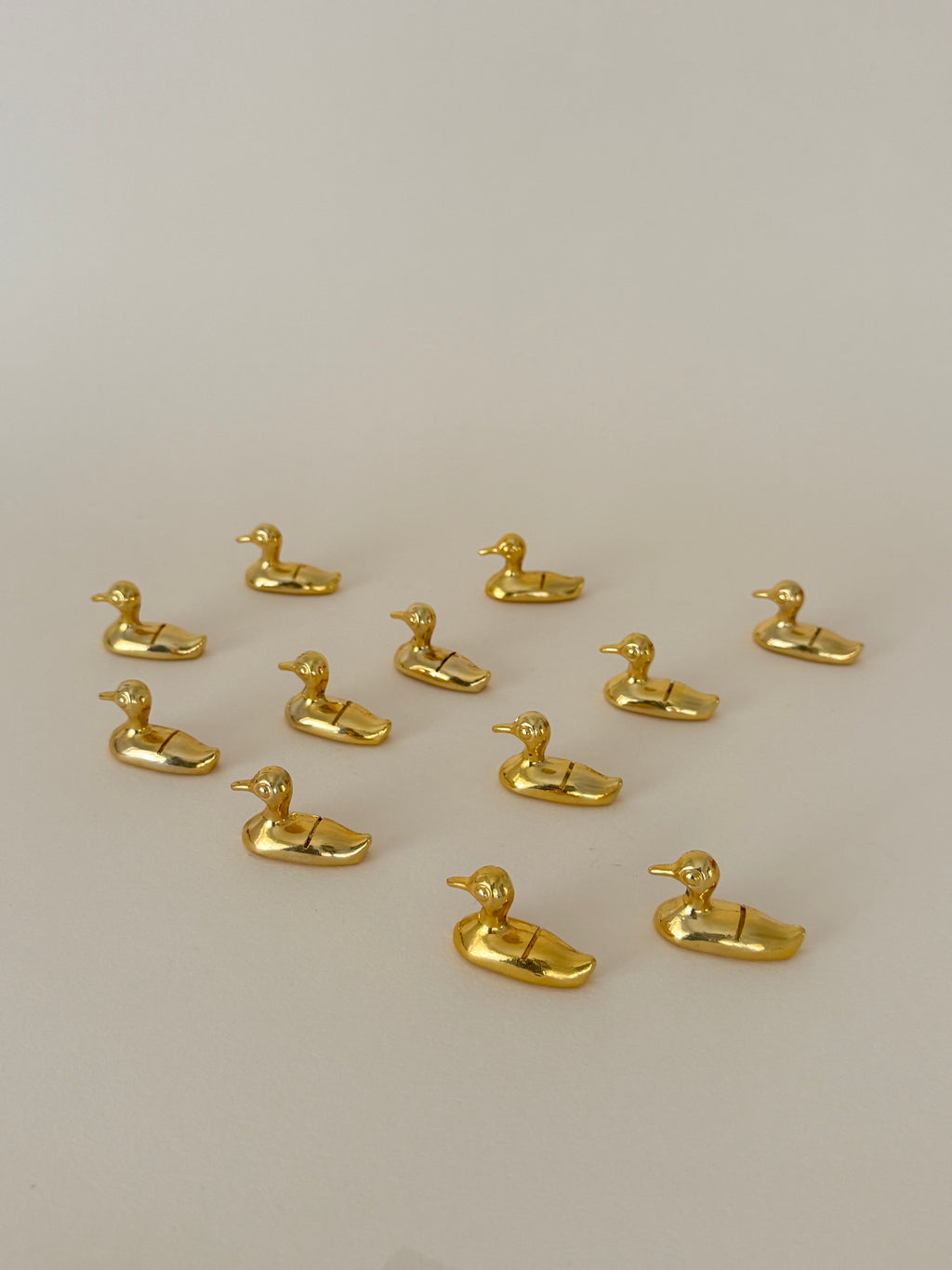 Vintage Duck Place Card Holders — Set of 12