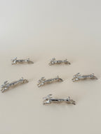 Vintage Silver Rabbit Knife Rests - Set of 6